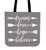 Dream Love Hope Believe Canvas Tote Bag