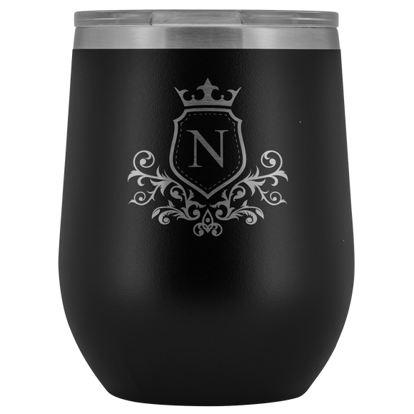 # Monogrammed Wine Tumbler - N